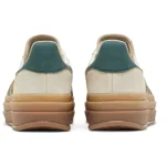 ADIDAS GAZELLE BOLD MAGIC BEIGE COLLEGIATE GREEN
